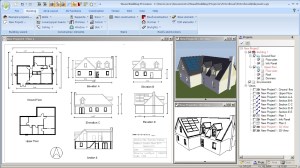 2D and 3D Building Plans, requires Visual Building Pro or Premium